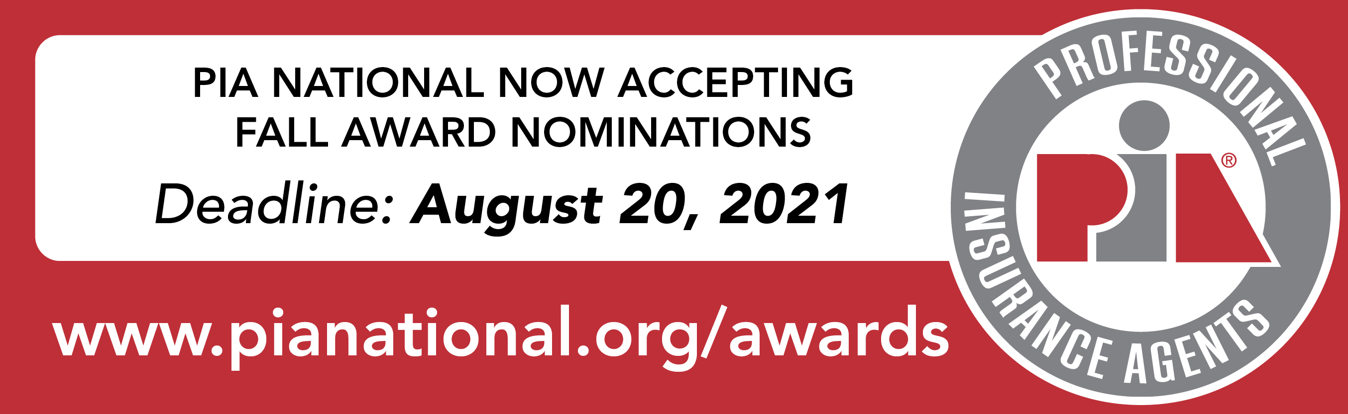 2021 PIA Fall Awards 2021 PIA Fall Awards Graphic
