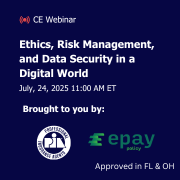 Ethics, Risk Management &amp; Data Security CE (180 x 180 px)