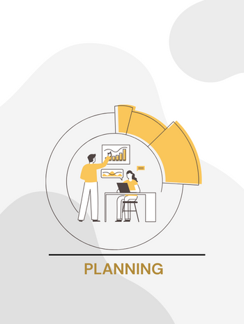 Yellow and Grey Planning Instagram Post